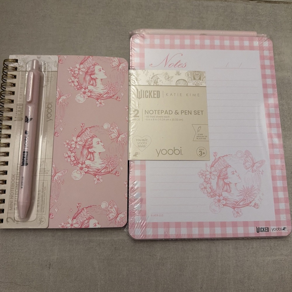 Wicked Limited Édition Yoobi Notepad Pen and Notepad w/ pen: Glinda